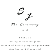 "Dressed in White" - Wedding Programs in Cloud by Angela Garrick - Detail