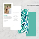 "Airy Blooms" - Wedding Programs in Haute Hibiscus by Simona Camp - Back of Card Options