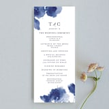 "Cornflower Wedding" - Wedding Programs in Periwinkle by Chris Griffith - Front