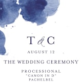 "Cornflower Wedding" - Wedding Programs in Periwinkle by Chris Griffith - Detail