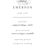 "Technicolor Flora" - Wedding Programs in Poppy by Angela Marzuki - Detail