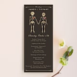 "Until Death" - Wedding Programs in Golden by Katie Zimpel - Front