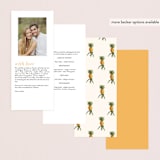 "Party in Paradise" - Wedding Programs in Pineapple by Erin Hodges - Back of Card Options