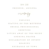 "Succulent Surround" - Wedding Programs in Cloud by Susan Moyal - Detail