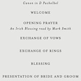 "Big City - Houston" - Wedding Programs in Light Taupe by Hooray Creative - Detail