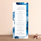 "blue tides" - Wedding Programs in Sea Blue by Erin Deegan - Front