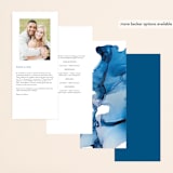 "blue tides" - Wedding Programs in Sea Blue by Erin Deegan - Back of Card Options
