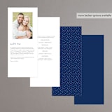 "Floral Ring" - Wedding Programs in Atlantic by Karidy Walker - Back of Card Options