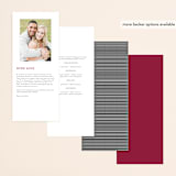 "Tidal Blooms" - Wedding Programs in Holly by Grace Kreinbrink - Back of Card Options