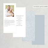 "Grande Botanique" - Wedding Programs in Mist by Bonjour Paper - Back of Card Options