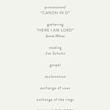 "Pattern Play" - Wedding Programs in Pebble by Anelle Mostert - Detail