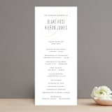 "Today & Always" - Wedding Programs in Peach by Stacey Meacham - Front