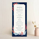 "Deep Blue" - Wedding Programs in Deep Blue by Paper Sun Studio - Front