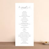 "Forever And" - Wedding Programs in Black Tie by Kim Dietrich Elam - Front