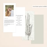 "Postcard from the Desert" - Wedding Programs in Sunset by Pink House Press - Back of Card Options