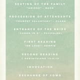 "Postcard from the Desert" - Wedding Programs in Sunset by Pink House Press - Detail