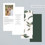 "Love Grows" - Wedding Programs in Leaf by Leah Bisch - Back of Card Options