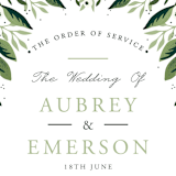 "Paradise" - Wedding Programs in Forest by Oma N. Ramkhelawan - Detail