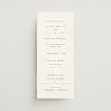 "A Thousand Years" - Wedding Programs in Classic White by Design Lotus - Front