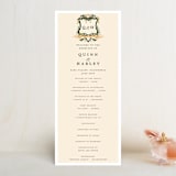 "Amore" - Wedding Programs in Sunset by Susan Moyal - Front