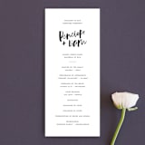 "Love Actually" - Wedding Programs in Onyx by Design Lotus - Front