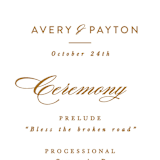 "Fall romance" - Wedding Programs in Jewelled by Creo Study - Detail