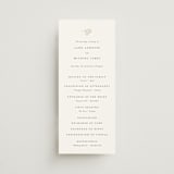 "Sense and Sensibility" - Wedding Programs in Cloud by Design Lotus - Front