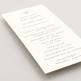 "Sense and Sensibility" - Wedding Programs in Cloud by Design Lotus - Detail