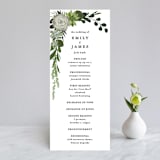 "Agave & Greens" - Wedding Programs in Ivory by Susan Moyal - Front