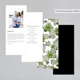 "Agave & Greens" - Wedding Programs in Ivory by Susan Moyal - Back of Card Options
