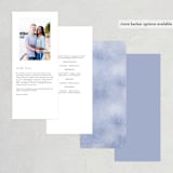 "Misty trees" - Wedding Programs in Frost by Stacey Meacham - Back of Card Options