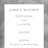 "set in stone" - Wedding Programs in Granite by raven erebus - Detail