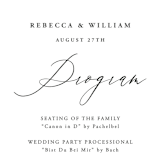 "We Do" - Wedding Programs in Ink by lulu and isabelle - Detail