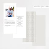 "Simply Grand" - Wedding Programs in Dove by Hooray Creative - Back of Card Options