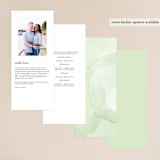 "Garden Square" - Wedding Programs in Basil by Olivia Raufman - Back of Card Options