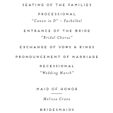 "Terrazzo Frame" - Wedding Programs in Mustard by Amy Payne - Detail