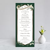 "Nature's Crest" - Wedding Programs in Forest by Paper Sun Studio - Front