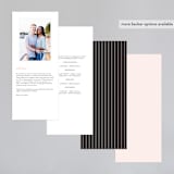 "Simply Framed" - Wedding Programs in Blush by Maddy Hague - Back of Card Options