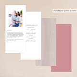"Grand Bloom" - Wedding Programs in Mauve by Bonjour Paper - Back of Card Options