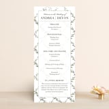"Watercolor Wreath" - Wedding Programs in Linen by Katrina Crouch - Front