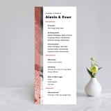 "Alexis" - Wedding Programs in Coral by Calee A.H. Cecconi - Front