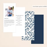 "Southern Comfort" - Wedding Programs in French Blue by Chris Griffith - Back of Card Options