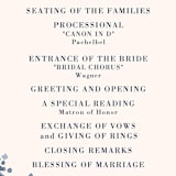 "Southern Comfort" - Wedding Programs in French Blue by Chris Griffith - Detail