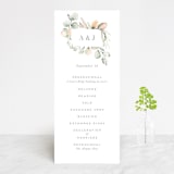 "Romantic Eucalyptus" - Wedding Programs in Sage by Petra Kern - Front