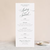 "Roman Shade" - Wedding Programs in Evergreen by Carrie ONeal - Front