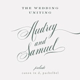 "Roman Shade" - Wedding Programs in Evergreen by Carrie ONeal - Detail