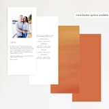 "Fire and Ice" - Wedding Programs in Fire by Jessica Corliss - Back of Card Options