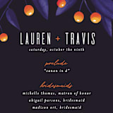 "Fire and Ice" - Wedding Programs in Fire by Jessica Corliss - Detail