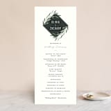 "Oliviers" - Wedding Programs in Spring by Gwen Bedat - Front