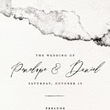 "Inky" - Wedding Programs in Ink by Pink House Press - Detail